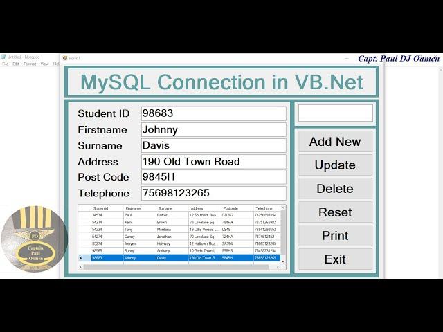 How to Connect MySQL Database in Visual Basic. Net - Full Tutorial