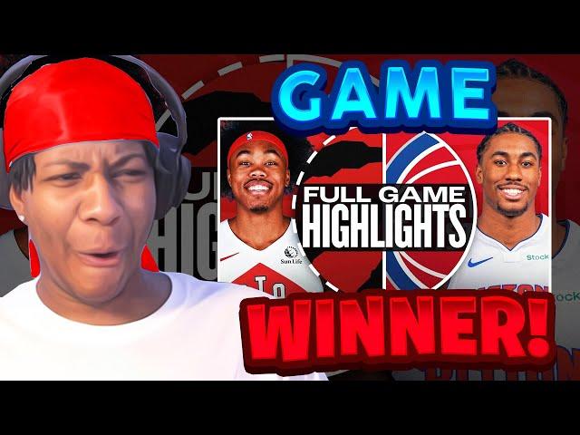 Lvgit Reacts To RAPTORS at PISTONS | FULL GAME HIGHLIGHTS | November 25, 2024