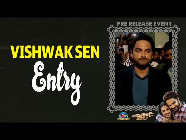 Vishwak Sen ENTRY @ Mechanic Rocky Pre-Release Event || Meenakshi Chaudhary|| NTVENT