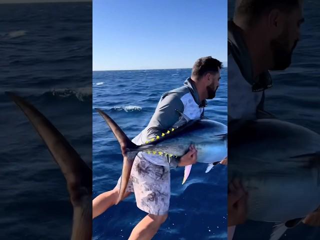 En değişik orkinos salımı  #shortsvideo #bigfish #fishing #bluefintuna #balıkavı