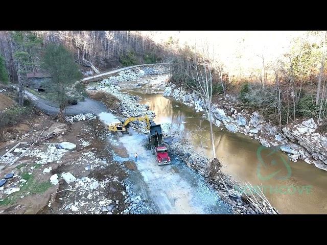 19W Cane River, NC Drone Aerial After Historic Hurricane Helene Flood Progress | November 11th 2024