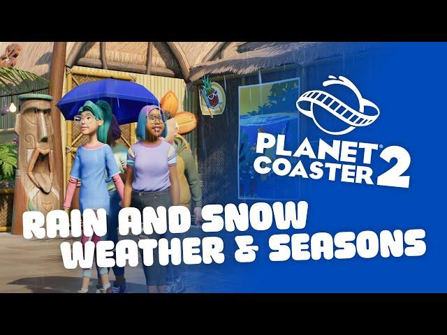 Weather with rain and snow in Planet Coaster 2 – What to expect