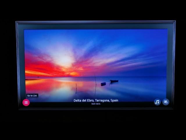 LG 65GX wall mounted OLED TV The Art Gallery