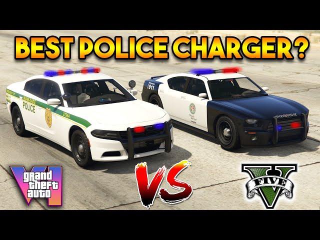 GTA 6 POLICE CHARGER VS GTA 5 POLICE CHARGER (WHICH IS BEST COP CAR?)