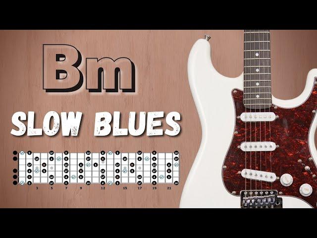 Old School SLOW BLUES Backing Track in B minor