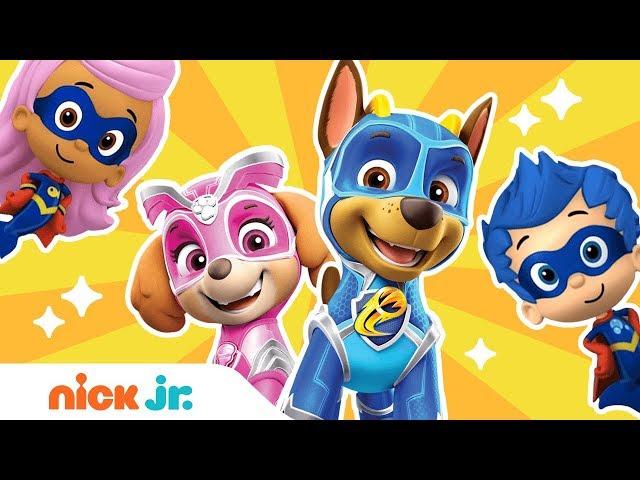 Hero Songs  Ft. PAW Patrol Mighty Pups, Bubble Guppies & More! | Stay Home #WithMe | Nick Jr.