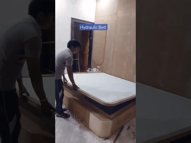 Hydraulic double bed design #furniture #bedroomdesign #ytshorts #viralvideo