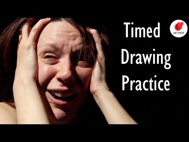 Timed Drawing Practice: Portraits, 2-10 min. Poses