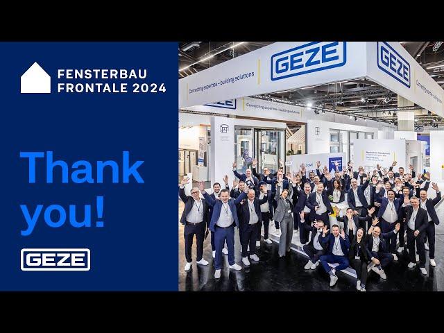 GEZE at Fensterbau Frontale 2024 | Trade fair highlights