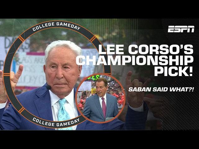 Nick Saban making everyone CRACK UP! + Lee Corso thinks Texas will WIN IT ALL! | College GameDay