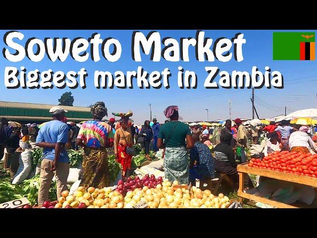 SOWETO MARKET in LUSAKA, BIGGEST market in Zambia 