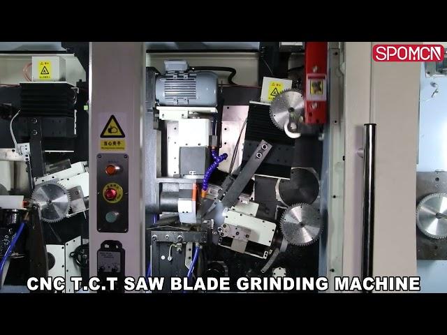 CNC T.C.T SAW BLADE FACE & TOP & SIDE ANGLE GRINDING MACHINE