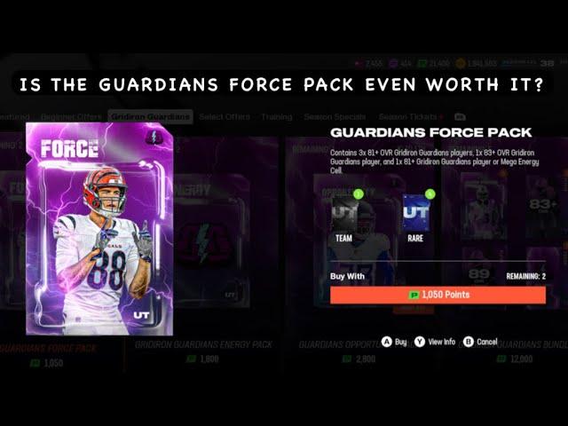 OPENING THE GRIDIRON FORCE PACKS! IS IT WORTH $25?