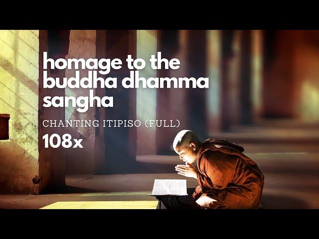 Puja: Homage to the Buddha, Dhamma & Sangha 108x