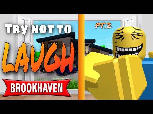 Try not to laugh - Brookhaven funny moments  #2