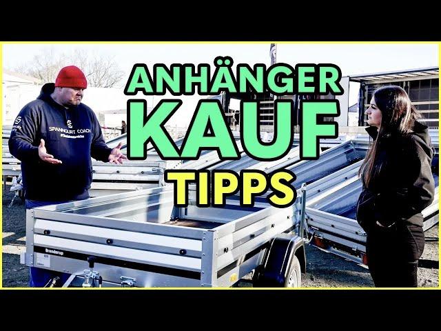 #TIPPs  Anhängerkauf 750 kg der Spanngurt Coach läßt sich beim Anhängerfachhändler beraten