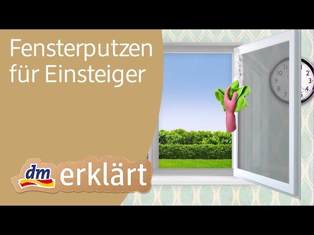 dm erklärt: Haushalt für Einsteiger - Fenster putzen