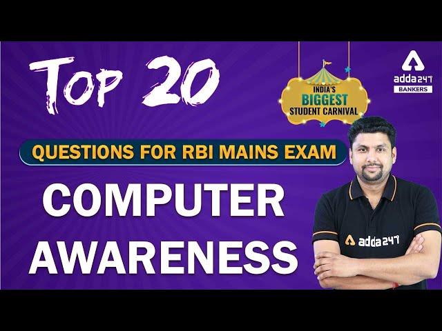 Top 20 Computer Awareness Questions for RRB PO & Clerk Mains | Adda247