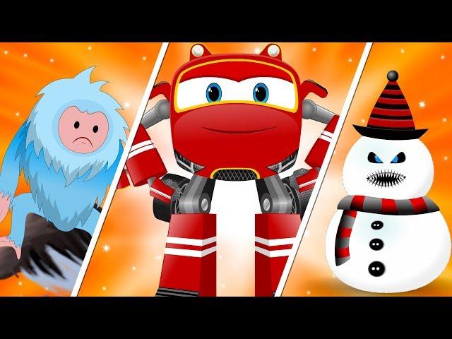 Christmas SuperCar Cartoon Chase and Rhymes for Kids | My Little TV