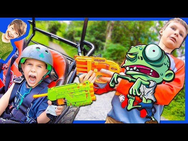 AXEL ZOMBIE NERF RESCUE MISSION!