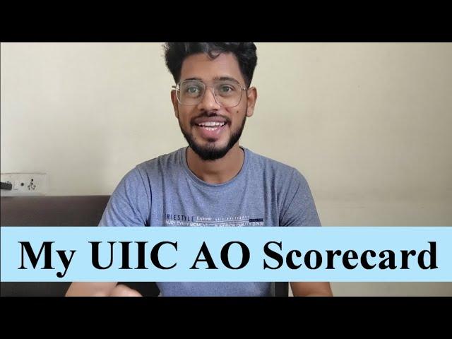 My UIIC AO Scorecard | Abhishek Barwal #result #scorecard #uiicao #bankresult #banking