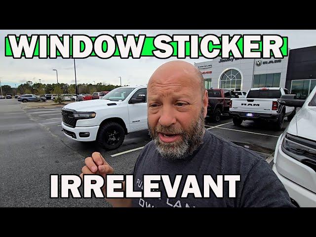 Window Sticker Vs Real Price And What To Expect When Buying A New Truck Today