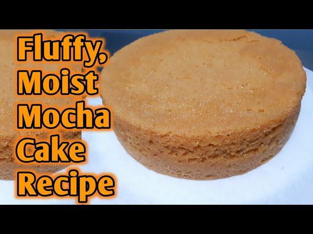 Fluffy, Moist Mocha Cake Recipe