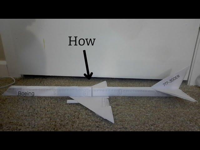 How to make a paper Boeing 777-300ER (20 sub special)