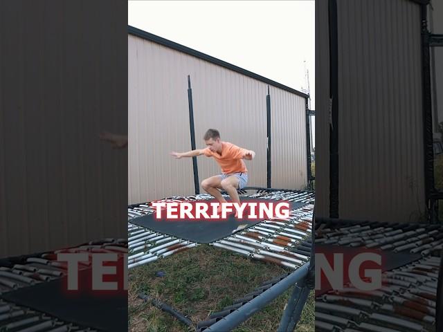 Double Flip on INSANE TRAMPOLINE #flips #viral #shorts