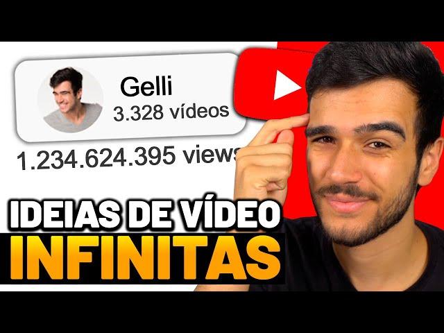 Como SEMPRE ter IDEIAS DE VÍDEO PARA SEU CANAL no Youtube!!