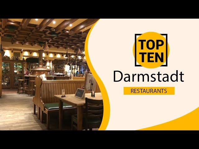 Top 10 Best Restaurants to Visit in Darmstadt | Germany - English