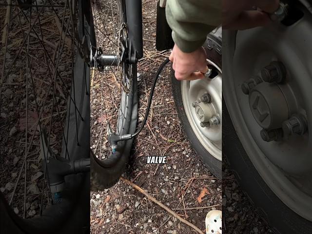 Illegal inflation technique?? #bikeshorts #mtbtech #bikehacks