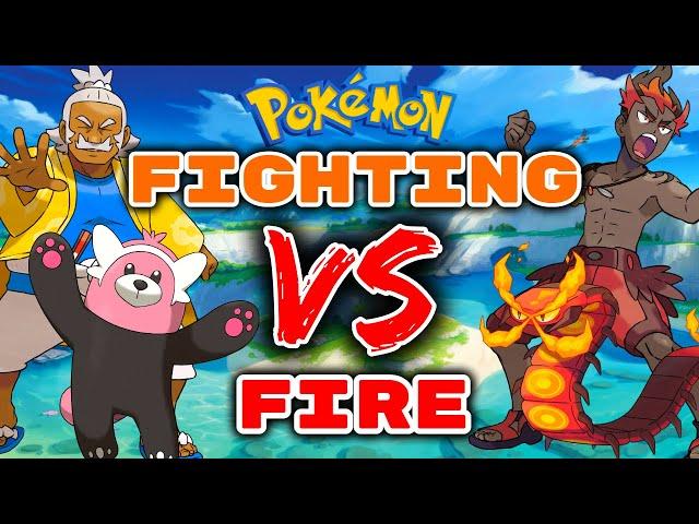 We Only Catch FIRE or FIGHTING Type Pokemon... Then We FIGHT!