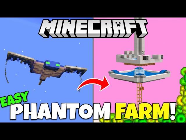 NEW Phantom EXP Farm Tutorial! Minecraft Bedrock (MCPE Xbox PS5 PC)