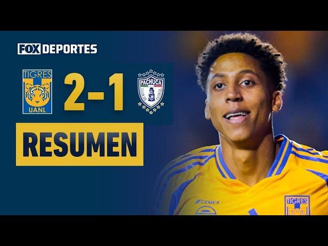  TIGRES GANA Y SE RECUPERA | Tigres 2-1 Pachuca | HIGHLIGHTS | Liga MX