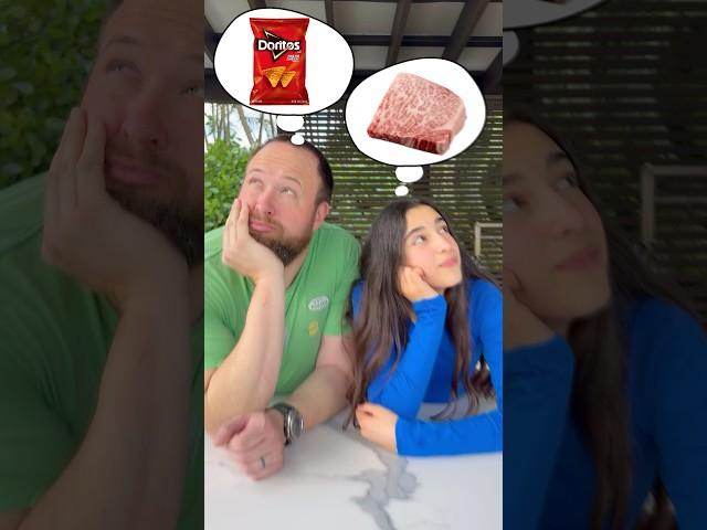 $1000 Wagyu Steak and Doritos.