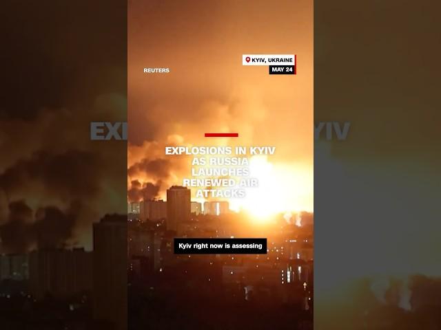 Video shows explosions in Kyiv as Russia launches renewed air attacks