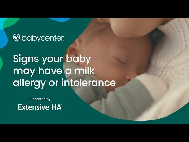 Signs your baby may have a milk allergy or intolerance | Ad Content for Extensive HA