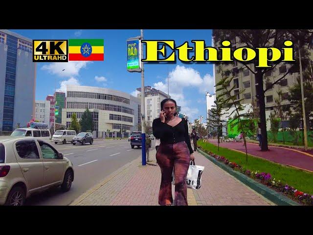 ከተማችንን በፍጥነት የለወጣት መንገድ ቫርኔሮ| Addis Ababa Walking Tour  [4K] Tourist attractiveness