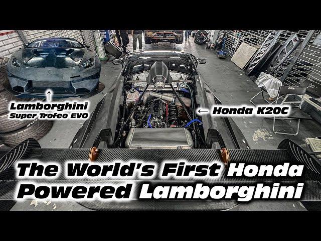 Meet HONDAGHINI! The World's First Honda Powered Lamborghini ... Built To Win A 25 Hour Race!