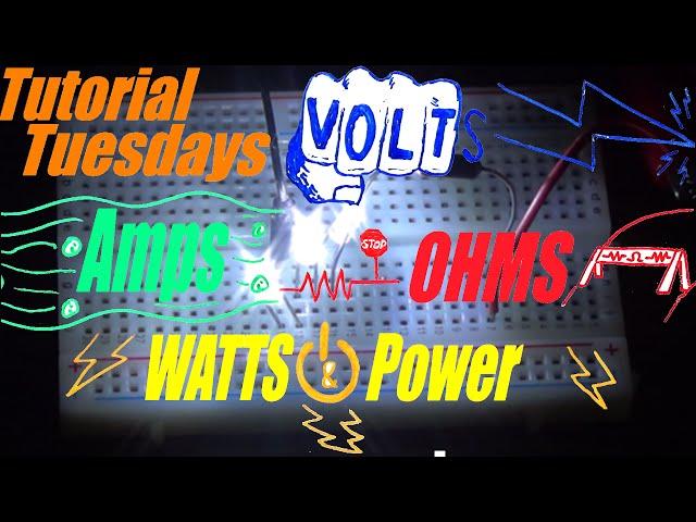 Tutorial Tuesdays: Volts, Ohms, Amps, and Watts