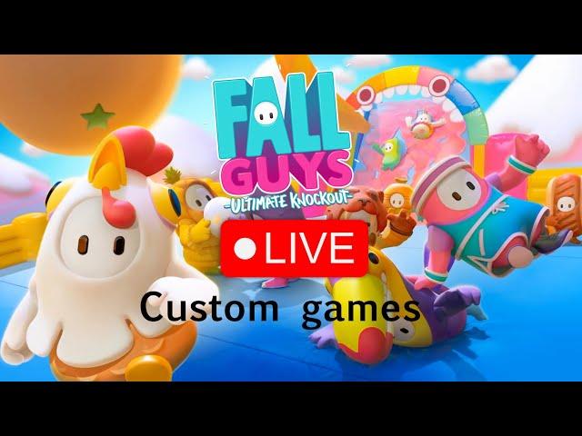 Live  Fall guys customs with viewers