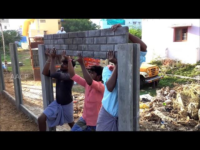 precast concrete compound wall panels construction