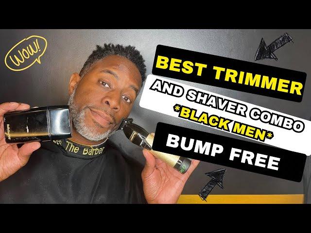 BEST TRIMMER & ELECTRIC SHAVER COMBO | BLACK MEN | BUMP FREE