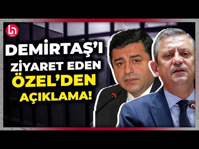 Selahattin Demirtaş'ı ziyaret eden Özgür Özel'den siyaseti sallayan sözler! "TOPLUMSAL BARIŞI..."