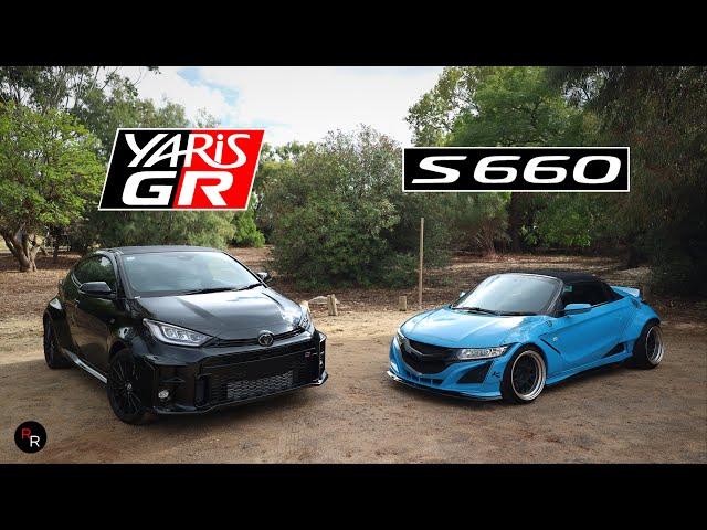 THE BEST 3 Cylinder Turbos!! GR Yarris vs Liberty Walk S660*