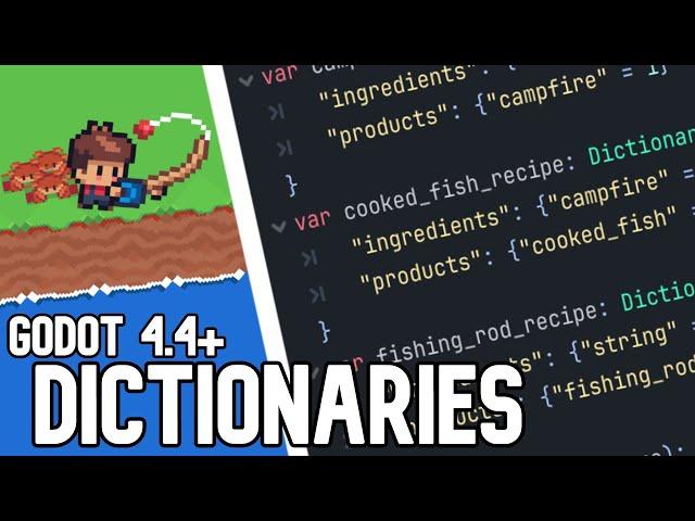 How to Greatly Benefit From DICTIONARIES in Godot 4.4+