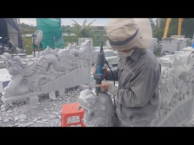 Xem Anh Thợ Đá Ninh Bình Trạm Khắc Rồng Đá Đẳng Cấp Nghệ Thuật | Đá Mỹ Nghệ Ninh Bình