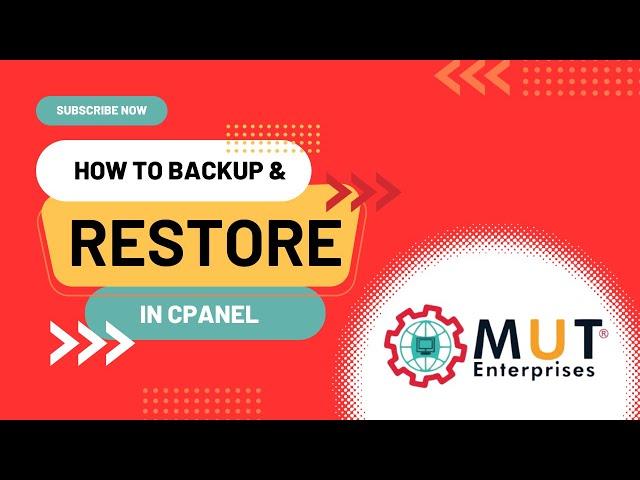 How to Backup and Restore in Cpanel | CPANEL | MUT Enterprises | Best Hosting Services