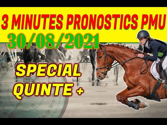 PRONOSTICS PMU TURF QUINTE+ 30 Août 2021 Vincennes   1ère course - Prix de Mortain